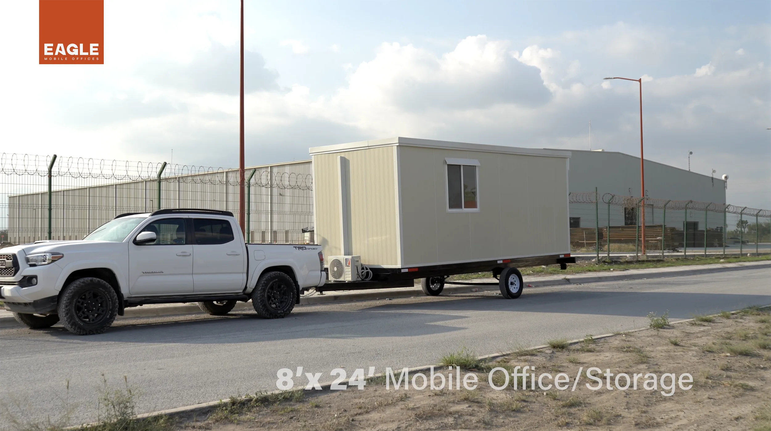 8X24 MOBILE OFFICE STORAGE TRAILER EAGLE MOBILE OFFICES