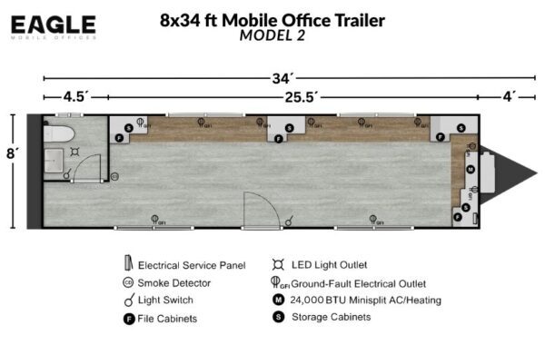 8X34 MOBILE OFFICE TRAILER MODEL 2 FLOORPLAN:LAYOUT - PORTABLE OFFICE - EAGLE MOBILE OFFICES.jpg